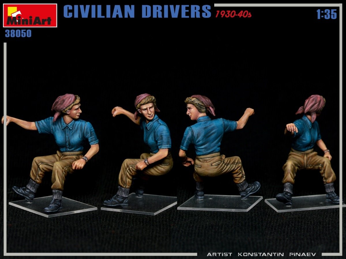MiniArt 38050 CIVILIAN DRIVERS 1930-40s 1/35 – Bild 2