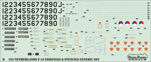 ModelMaker Decals D48160 Dutch F-16 Demo 1994 1/48 – imagen 3