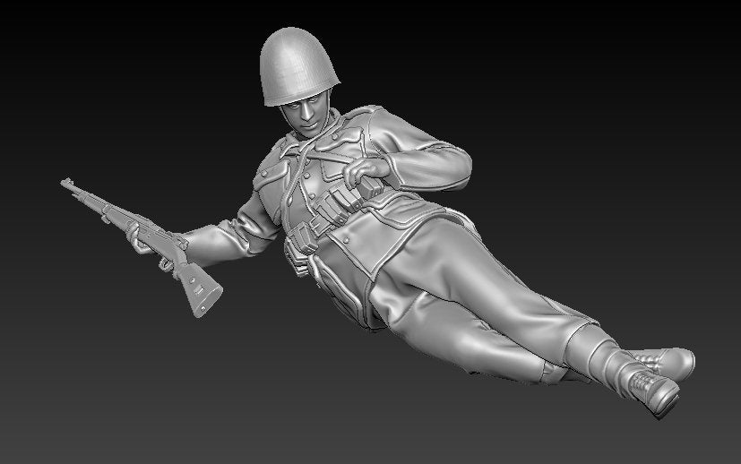 Glowel Miniatures 35009 Polish infantry lying 1/35 – image 7