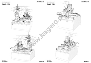 Kagero 7090 The Japanese Battleship Nagato 1944 EN/PL – immagine 5