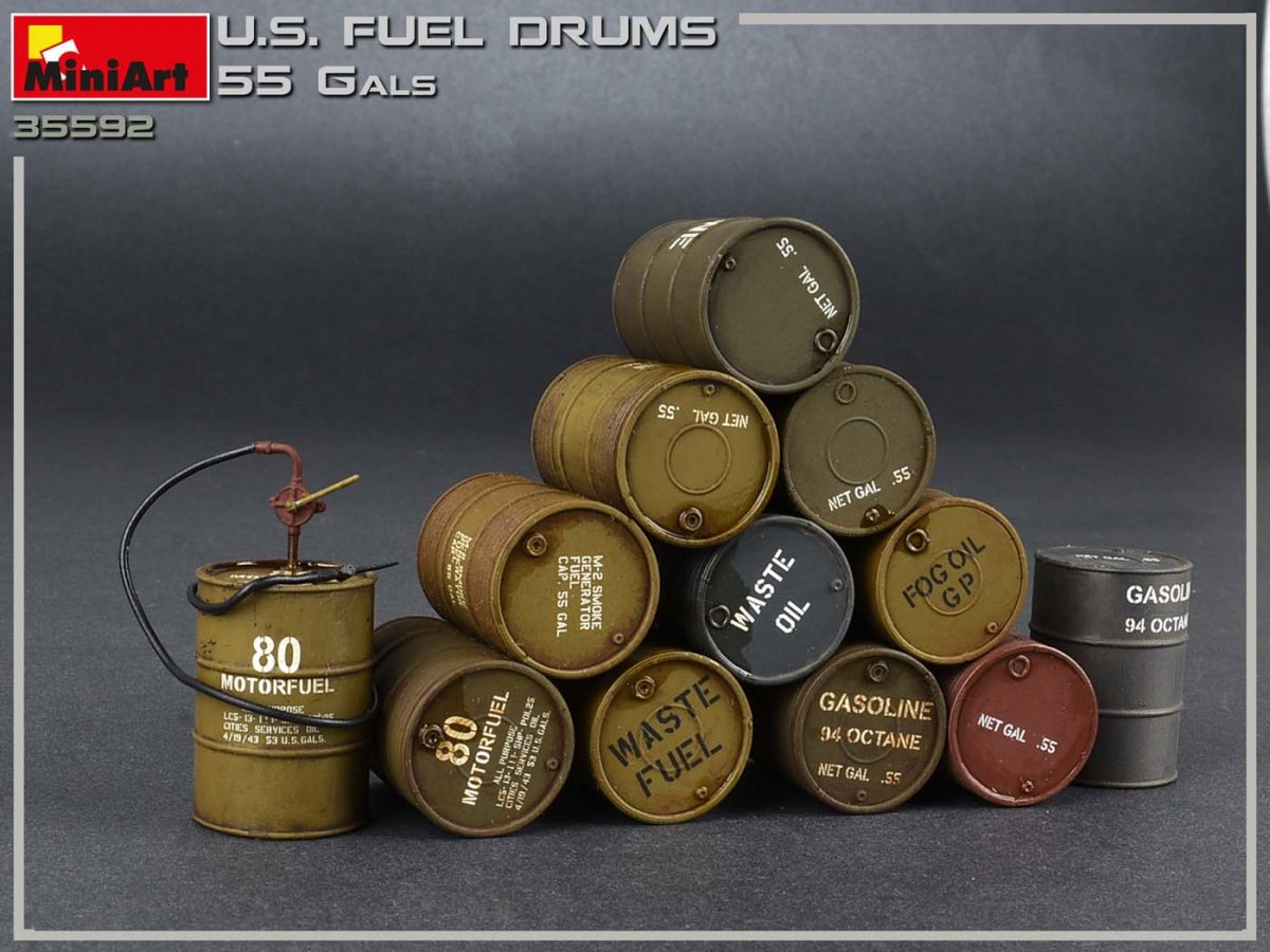 MiniArt 35592 U.S. FUEL DRUMS 55 GALS. 1/35 – Bild 5