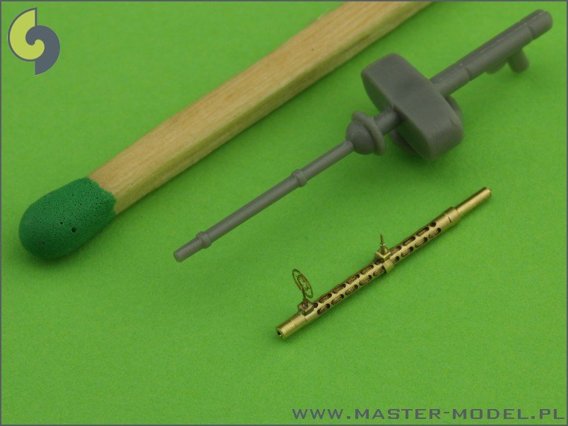 Master AM-48-055 Mitrailleuse d&amp;#39;avion allemande MG 15 - canons tournés et viseurs photogravés (2 pièces) (1/48) – image 2