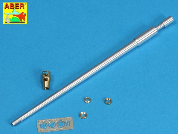 Aber 35L-056N German 7,5cm KwK42L/70 gun barrel with muzzle brake for Panther Ausf. G Late production 1/35