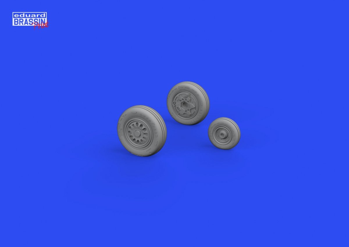 Eduard 648708 F-16 wheels late TAMIYA 1/48 – zdjęcie 2