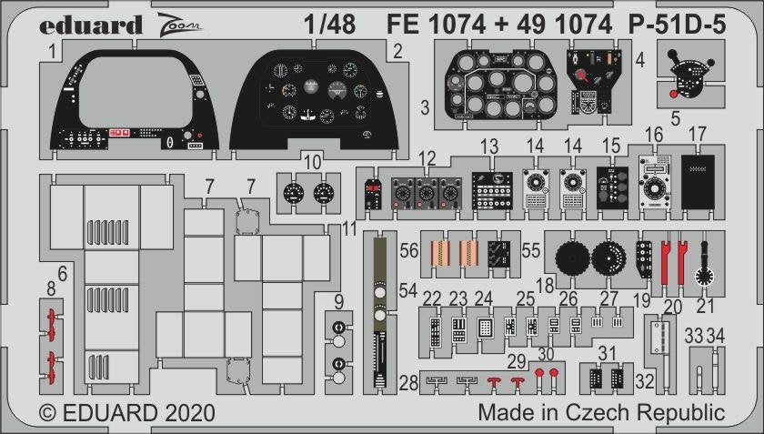 Eduard 491074 P-51D-5 interior 1/48 AIRFIX – immagine 2