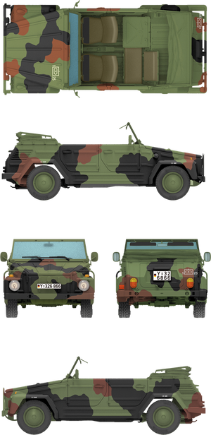 Das Werk DW35044 Kurierwagen Typ 181 Standard Version 1/35 – Bild 7