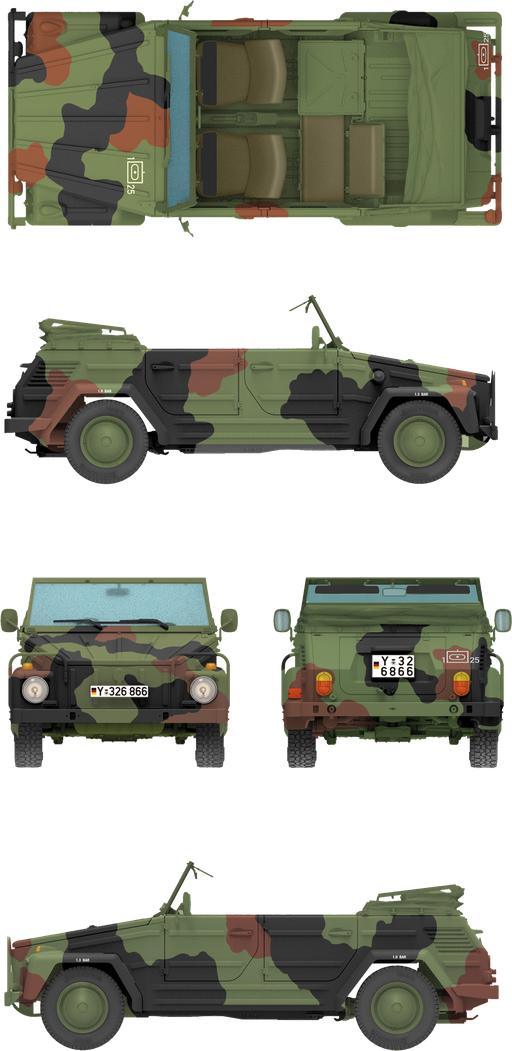 Das Werk DW35044 Kurierwagen Typ 181 Standard Version 1/35 – Bild 7