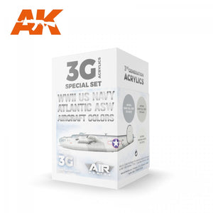 AK Interactive AK11731 Couleurs des avions de lutte anti-sous-marine de l&amp;#39;US Navy de la Seconde Guerre mondiale 3 x 17 ml