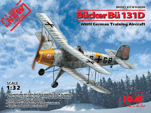 ICM 32030 Bucker Bu 131D Avion d&amp;#39;entraînement allemand de la Seconde Guerre mondiale (1/32)