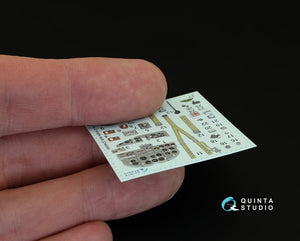 Quinta Studio QD48072 Il-2 Single seat 3D-Printed &amp;amp; colored Interior on decal paper (for kit) 1/48 – image 3