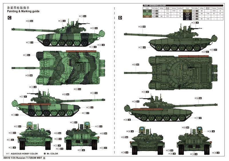 Trumpeter 09510 Russian T-72B3M MBT 1/35 – immagine 2