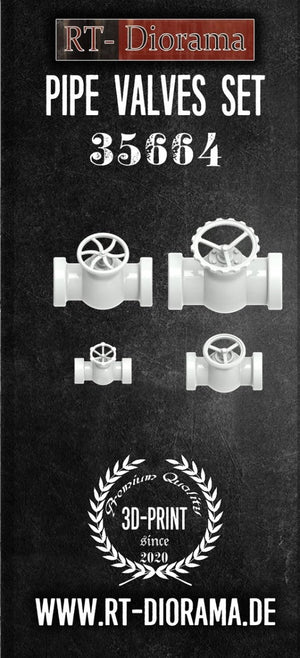 RT-Diorama 35664 Pipe Valves Set 1/35 – imagen 3