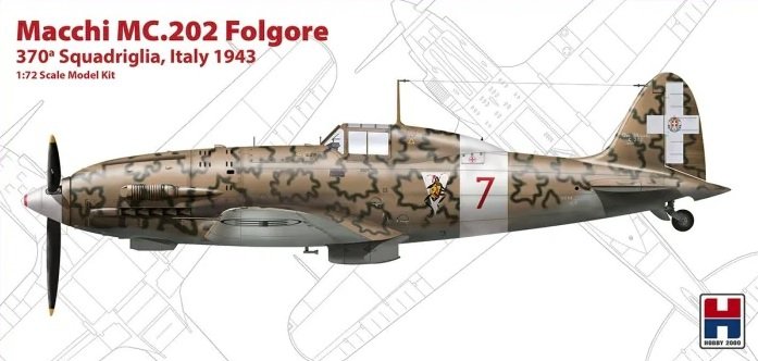 Hobby 2000 72008 Macchi MC.202 Folgore 370 Squadriglia, Italie 1943 1/72