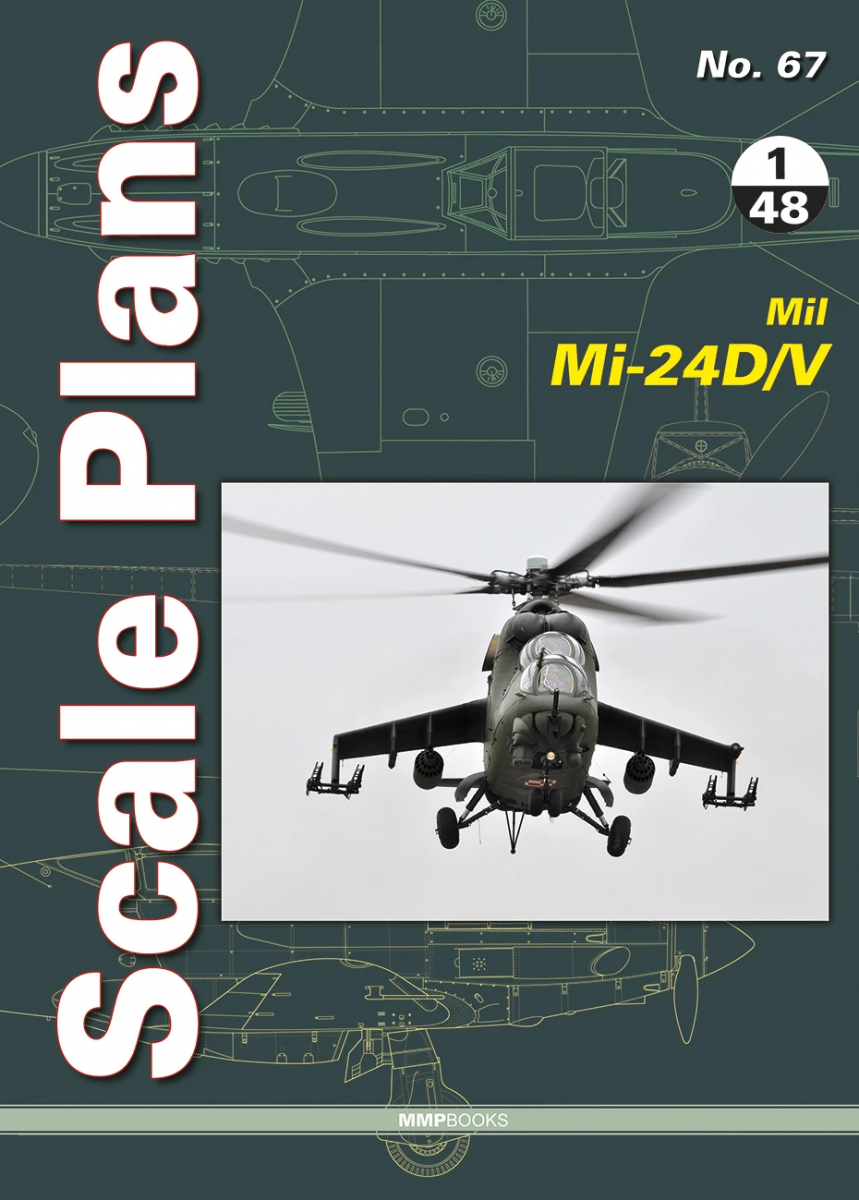 MMP Books 49180 Plans à l&amp;#39;échelle n° 67 Mil Mi-24D/V au 1/48 EN