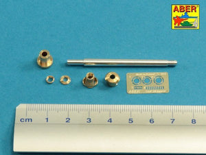 Aber 35L-059n German StuK.40 L/48 7,5 cm Barrel with middle muzzle brake for Stug.III, Ausf G - middle model 1/35 – zdjęcie 2