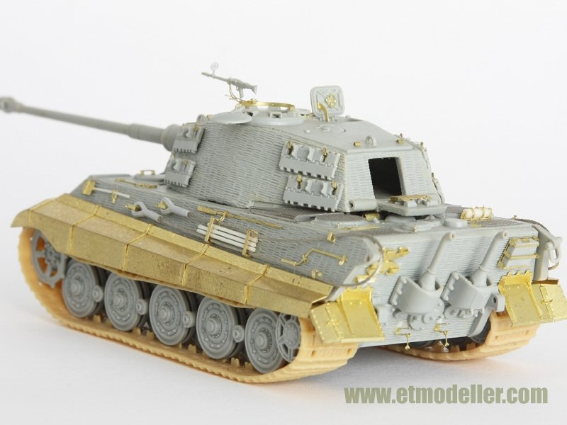 E.T. Model E72-004 WWII German KING TIGER (Henschel Turret) For DRAGON 7240 1/72 – zdjęcie 3