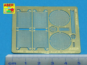 Aber 35G06 Grilles for german tank King Tiger, Jagdtiger 1/35 – zdjęcie 2