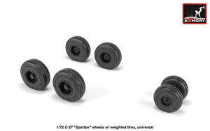 Roues Armory Models AW72505 C-27 Spartan avec pneus lestés 1/72