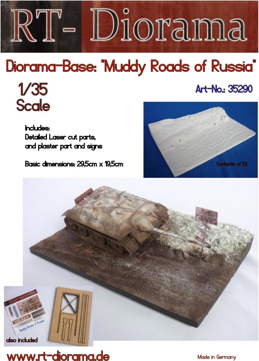RT-Diorama 35290 Diorama-Base: "Muddy Roads of Russia" 1/35