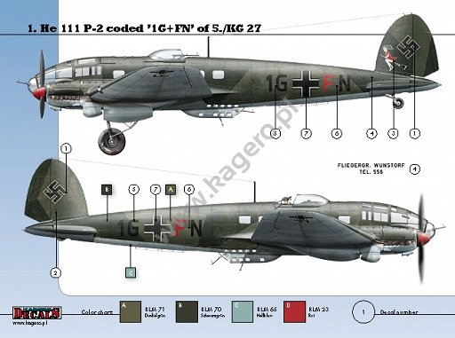 Kagero KD32002 Heinkel He 111 Ps of KG 27 1/32 – immagine 4