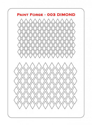 Paint Forge PFST003L STENCIL - DIAMONDS – image 2