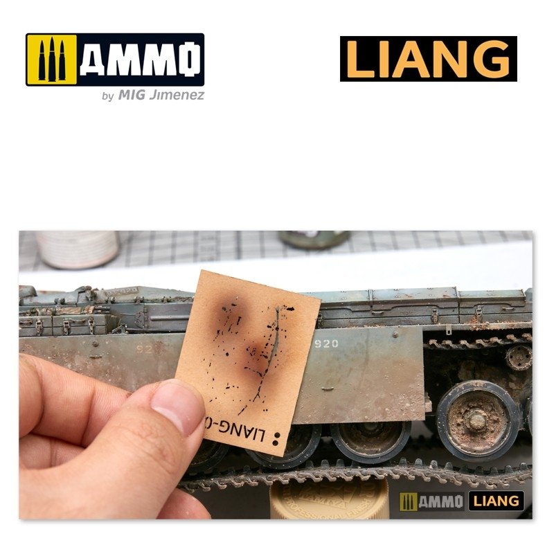 Liang 0001 Weathering Airbursh Stencils – immagine 3