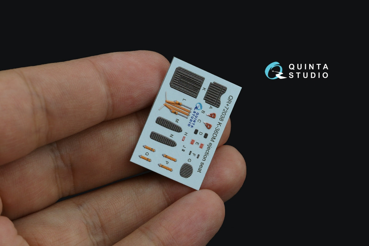 Quinta Studio QR+72038 K-36DM (initial release) ejection seat (for Su-17M3/M4/UM3/22, Su-24, MiG-29 9-12 Early aircraft) (All kits) 1/72 – imagen 3