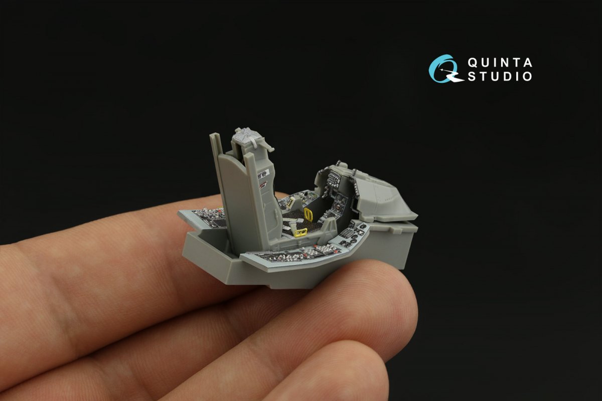Quinta Studio QD48400 F-16C block 25 3D-Printed &amp;amp; coloured Interior on decal paper (Kinetic 2022 tool) 1/48 – zdjęcie 10