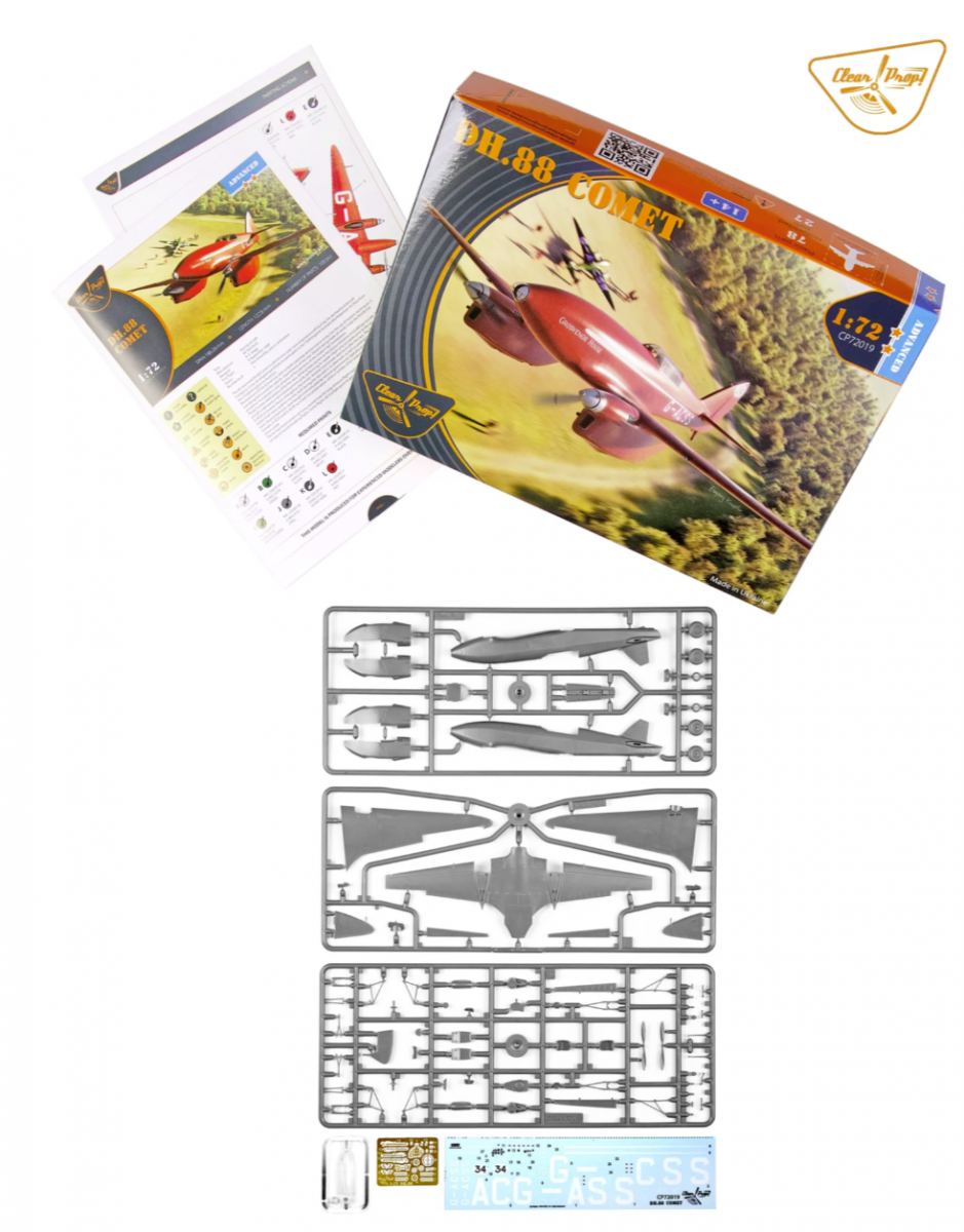 Clear Prop! CP72019 DH.88 COMET ADVANCED KIT 1/72 – imagen 3