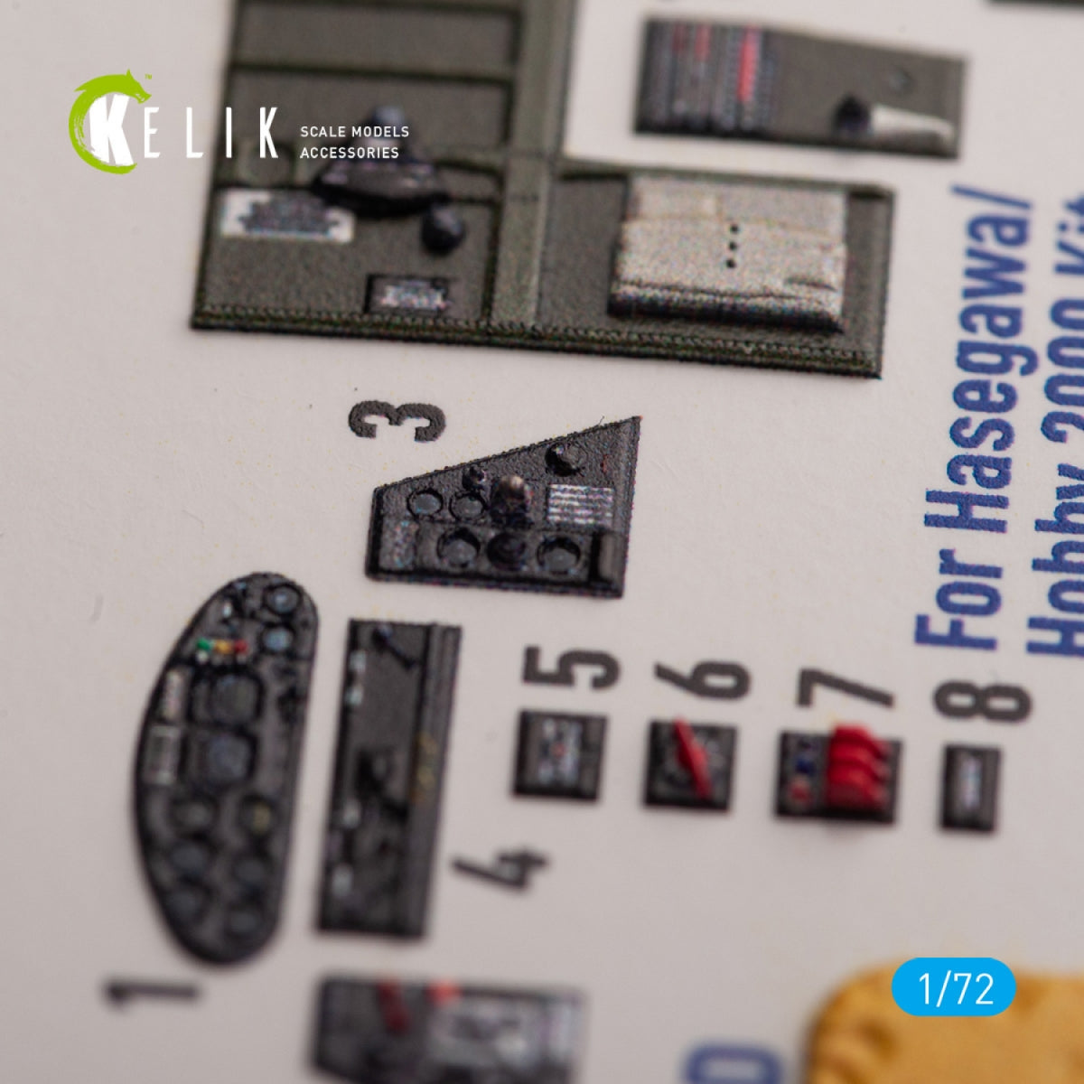 KELIK K72156 TBM-3E - interior 3D decals for Hobby 2000/Hasegawa kit 1/72 – immagine 2