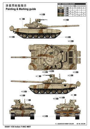 Trumpeter 05561 Indian T-90S MBT – imagen 3