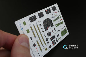 Quinta Studio QD32004 P-51D (Late) 3D-Printed &amp;amp; coloured Interior on decal paper (for Tamiya kit) 1/32 – immagine 4
