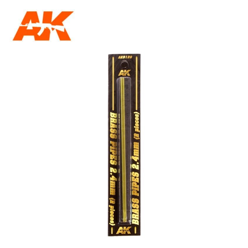 AK Interactive AK9120 BRASS PIPES 2.4MM Ø. 2 UNITS – Bild 2