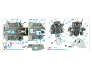 Quinta Studio QDS-48395 F-14A 3D-Printed &amp;amp; coloured Interior on decal paper (Hobby Boss) (Small version) 1/48 – Bild 2