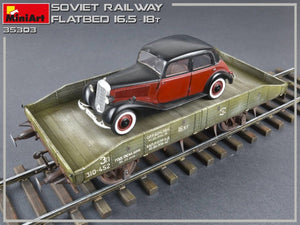 MiniArt 35303 Soviet Railway Flatbed 16,5-18t 1/35 – immagine 14