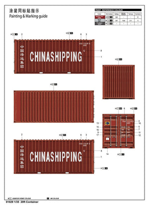 Trumpeter 01029 20ft Container 1/35 – immagine 3