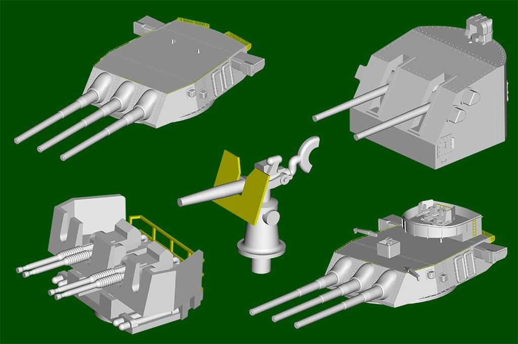 Trumpeter 05372 USS Montana BB-67 1/350 – zdjęcie 11