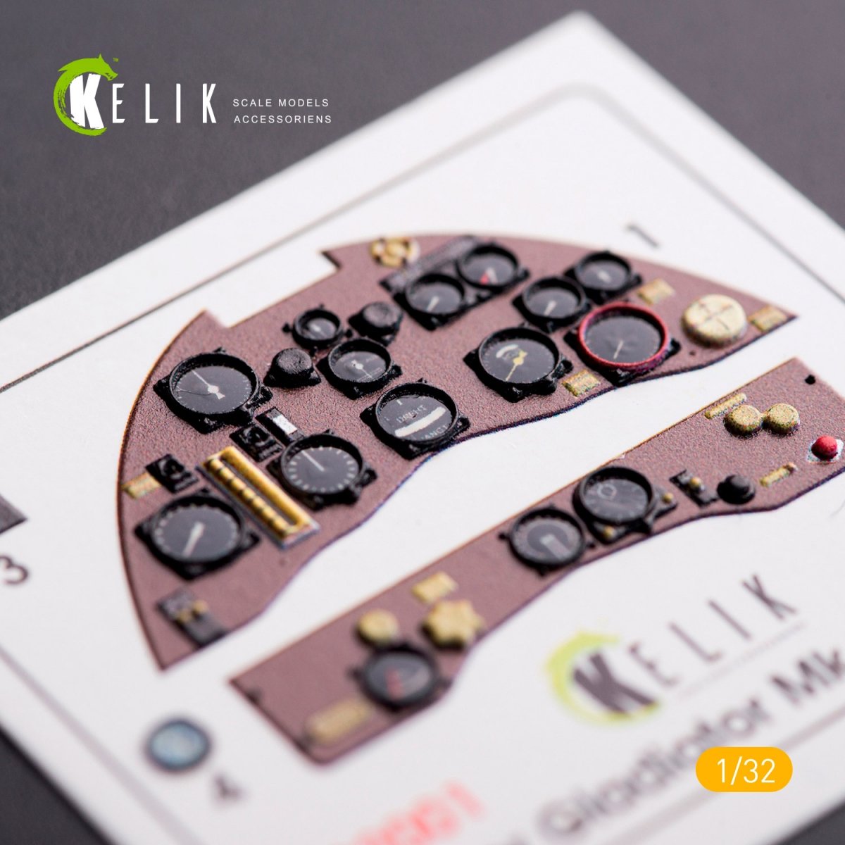 KELIK K32001 GLOSTER GLADIATOR MK.II INTERIOR 3D DECALS FOR ICM KIT 1/32 – immagine 2