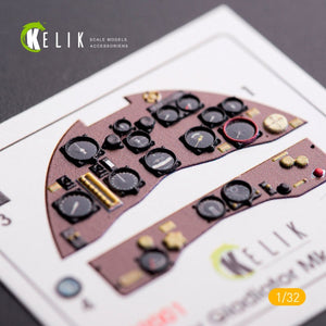 KELIK K32001 GLOSTER GLADIATOR MK.II INTERIOR 3D DECALS FOR ICM KIT 1/32 – immagine 2