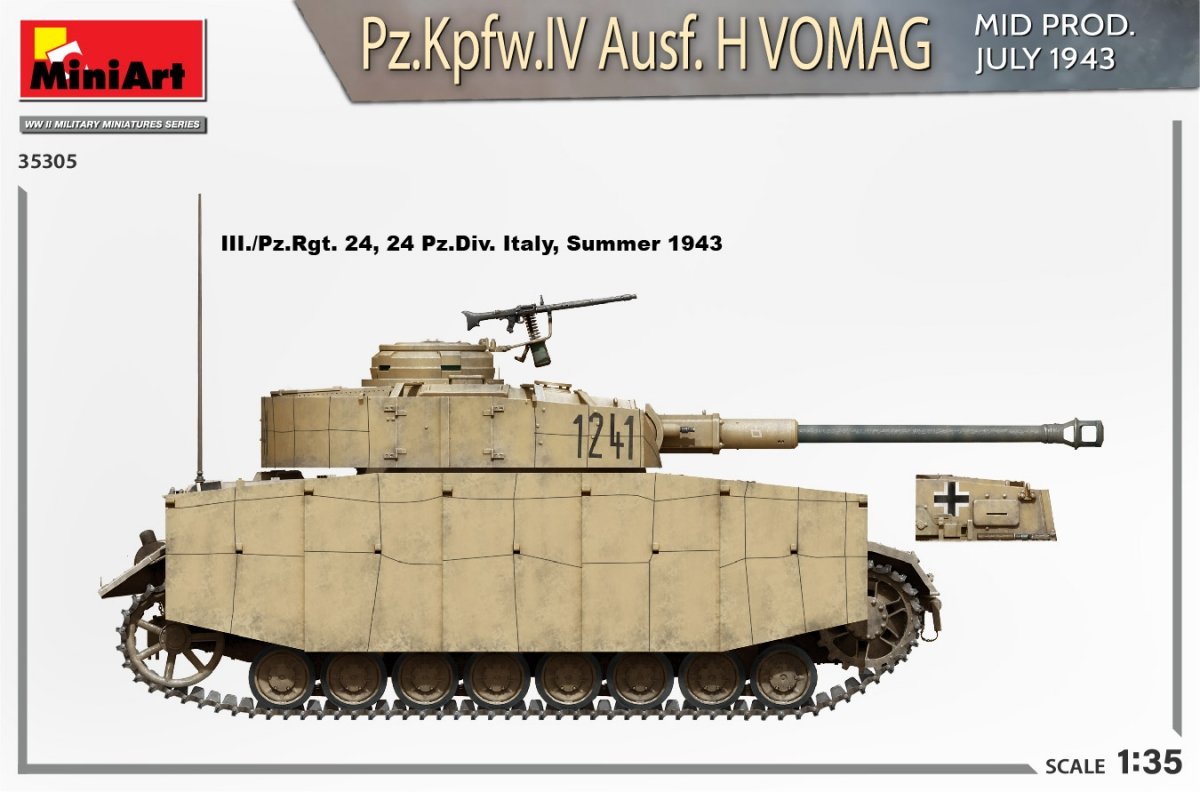 MiniArt 35305 Pz.Kpfw.IV Ausf. H Vomag. MID PROD. JULY 1943. INTERIOR KIT 1/35 – immagine 4