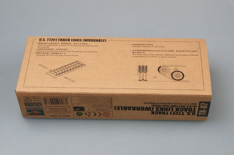 Trumpeter 02037 U.S. T72E1 steel track for U.S. M24 light tank (early) 1/35 – Bild 2