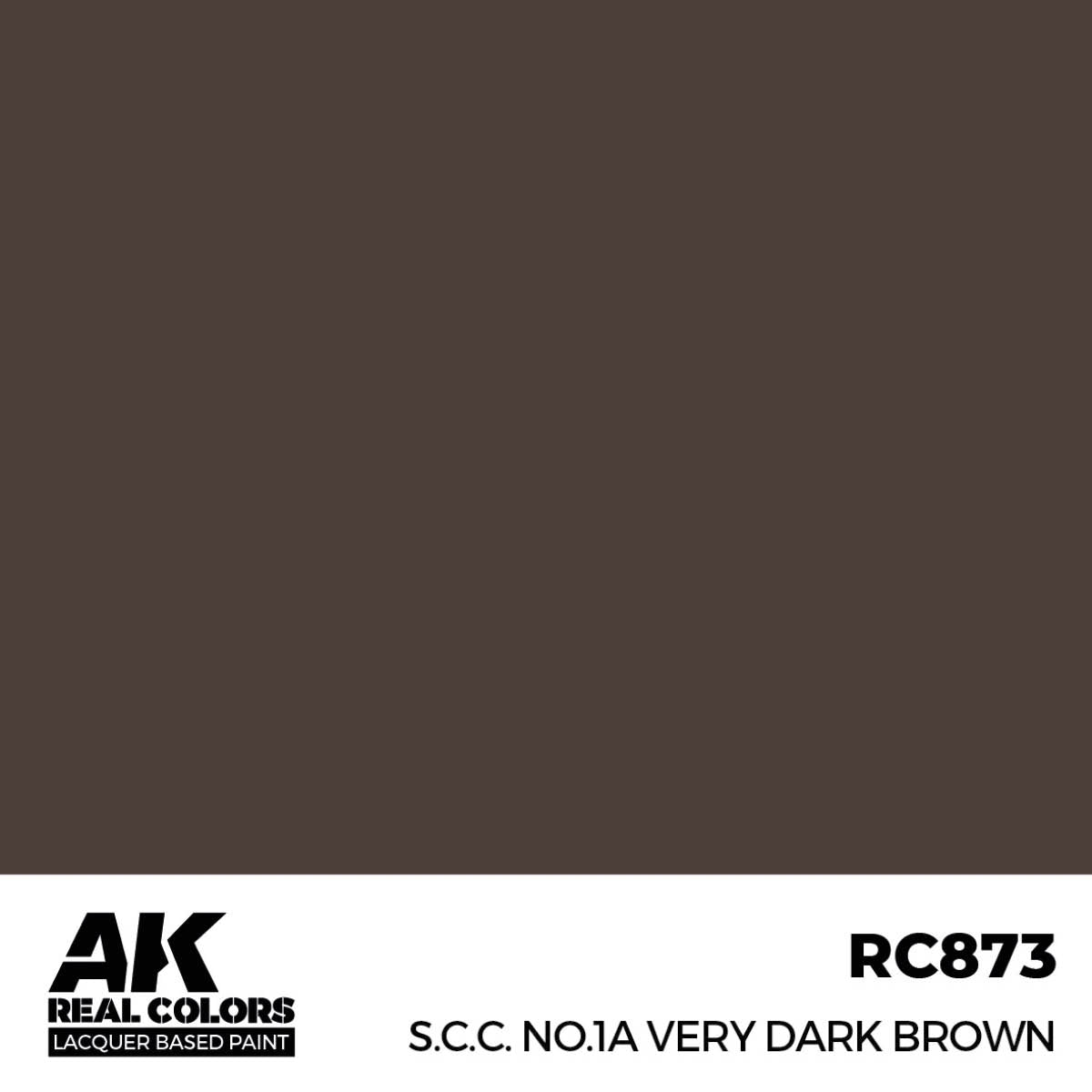 AK Interactive RC873 SCC n° 1A Brun très foncé 17 ml