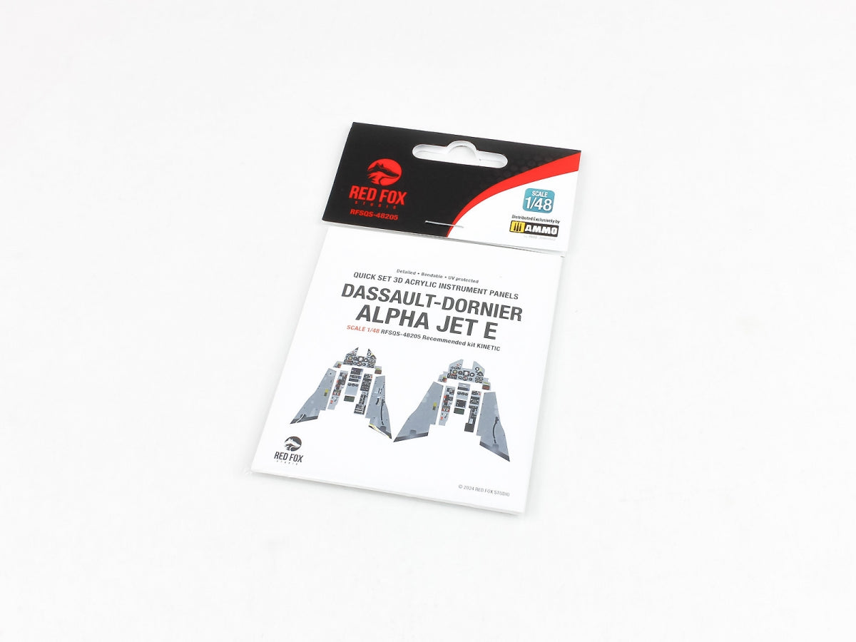 Red Fox Studio QS-48205 Dassault-Dornier Alpha Jet E for Kinetic 3D colored resin IP 1/48