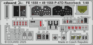 Eduard BIG49468 P-47D Razorback for MINIART 1/48