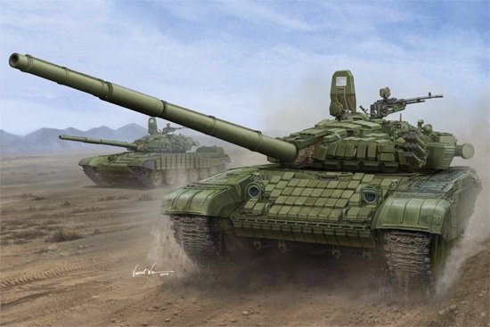 Trumpeter 00925 Char de combat principal russe T-72B1 avec blindage réactif Kontakt-1 1/16