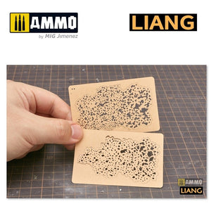 Liang 0006 Salt Weathering Effects Airbrush Stencils (Sparse) – immagine 2