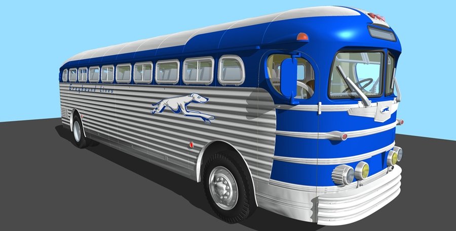 Roden 816 GMC PD3701 Silverside Bus &amp;quot;Greyhound Lines&amp;quot; 1/35 – Bild 6