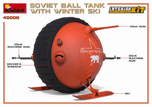 MiniArt 40008 SOVIET BALL TANK w/ WINTER SKI. INTERIOR KIT 1/35 – zdjęcie 12
