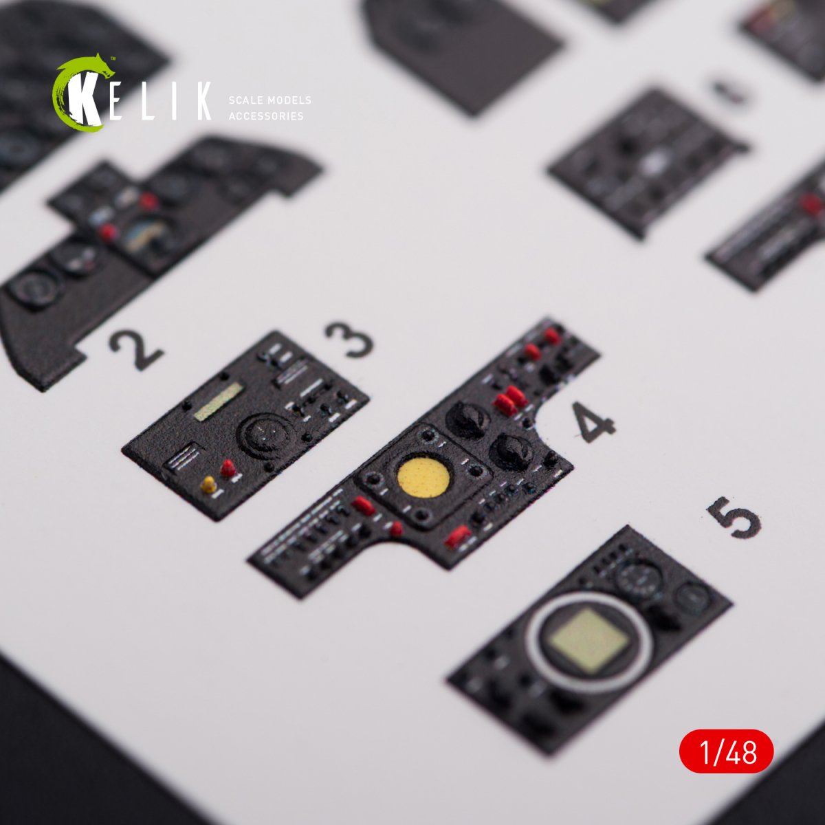 KELIK K48013 F-82 (F,G) &amp;quot;TWIN MUSTANG&amp;quot; INTERIOR 3D DECALS FOR MODELSVIT KIT 1/48 – imagen 6