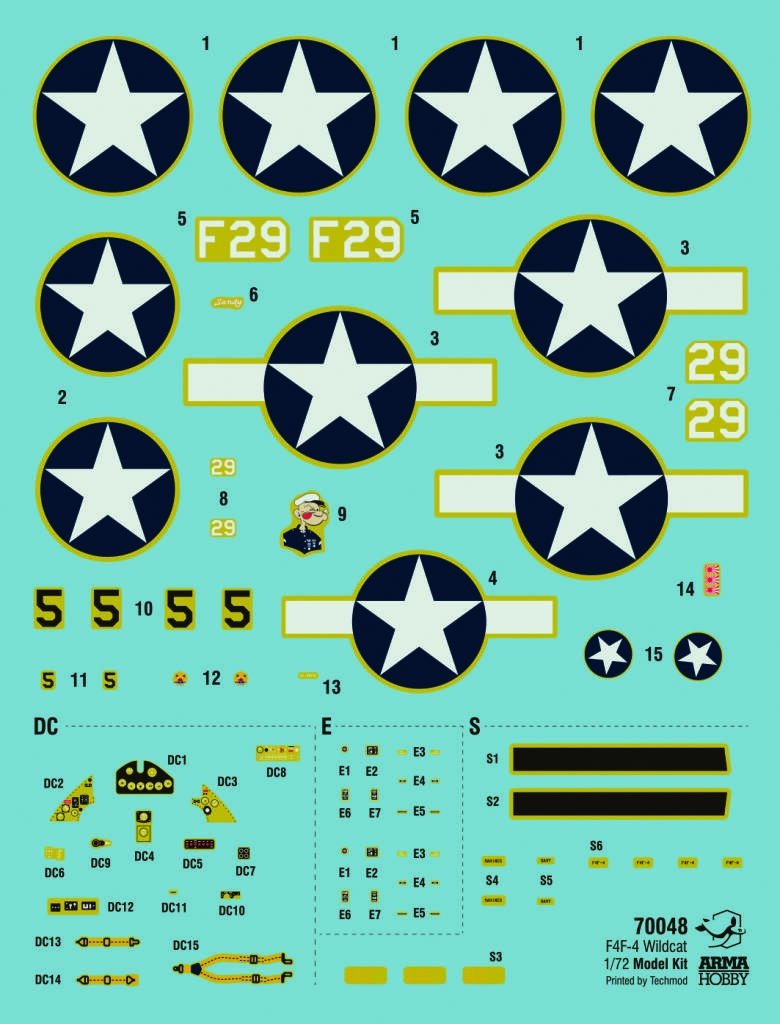 Arma Hobby 70048 F4F-4 Wildcat® Model Kit 1/72 – immagine 4